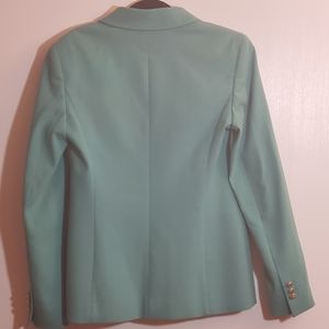 Escada Teal Scalloped Blazer